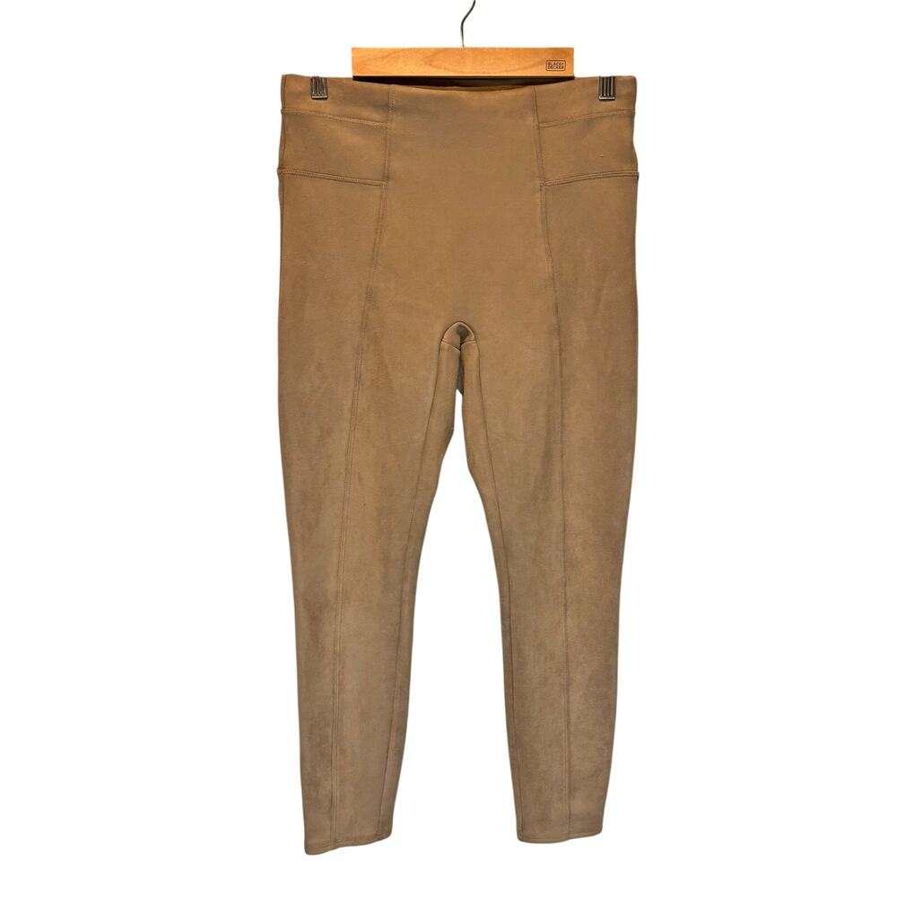 Spanx Tan Faux Suede Pull-On Legging - size Medium - Picture 1 of 3